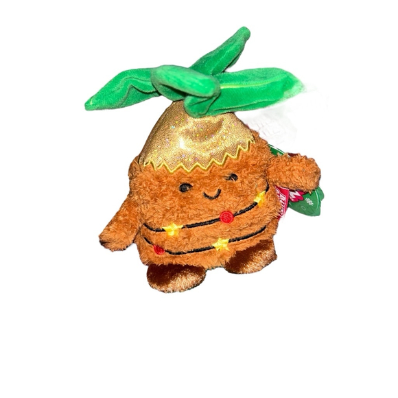 Festive Pedro Bum Bumz Plush Toy Christmas Tree Brown Green - Picture 4 of 7